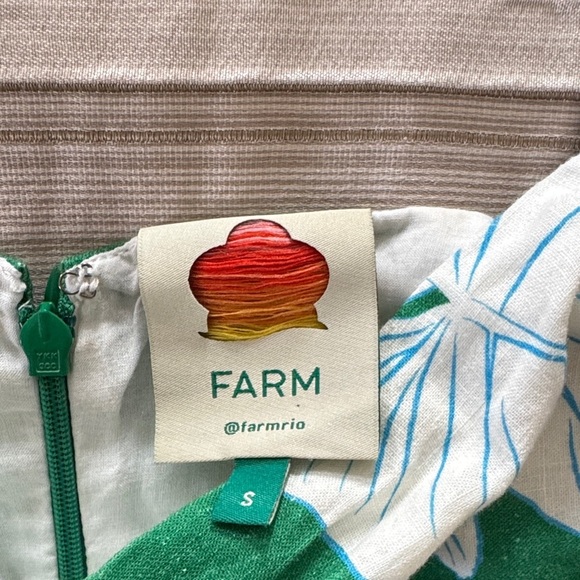 Farm Rio Soft Garden Linen Dress Small - Picture 3 of 4